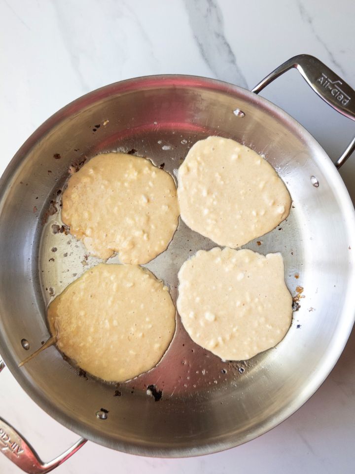 Fresh Milled Flour Pancakes with Cottage Cheese Step 4