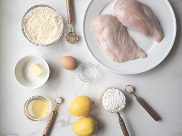 Ingredients to make Gluten-Free-Chicken-Piccata