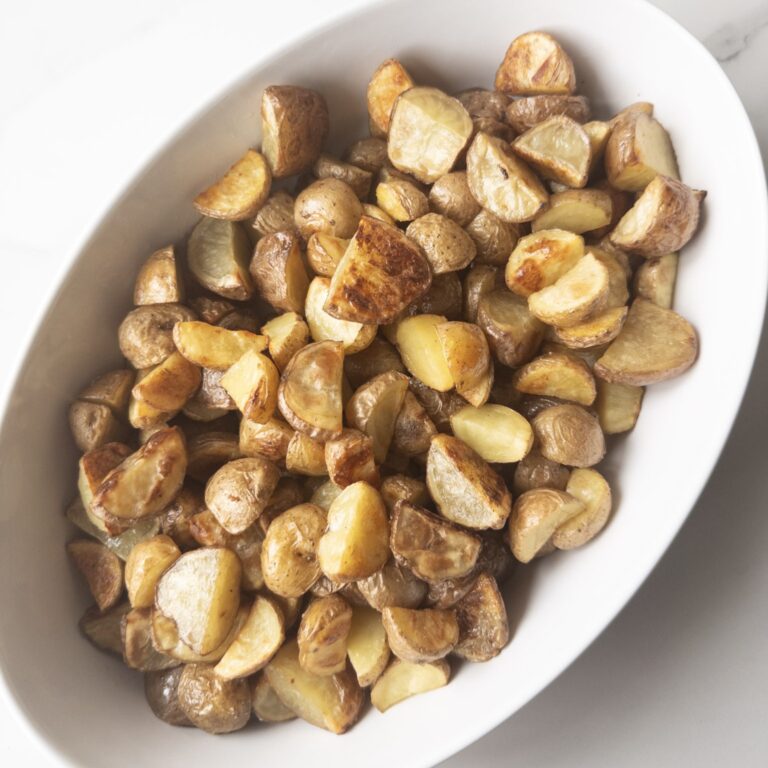 Dish full of Roasted Baby Potatoes