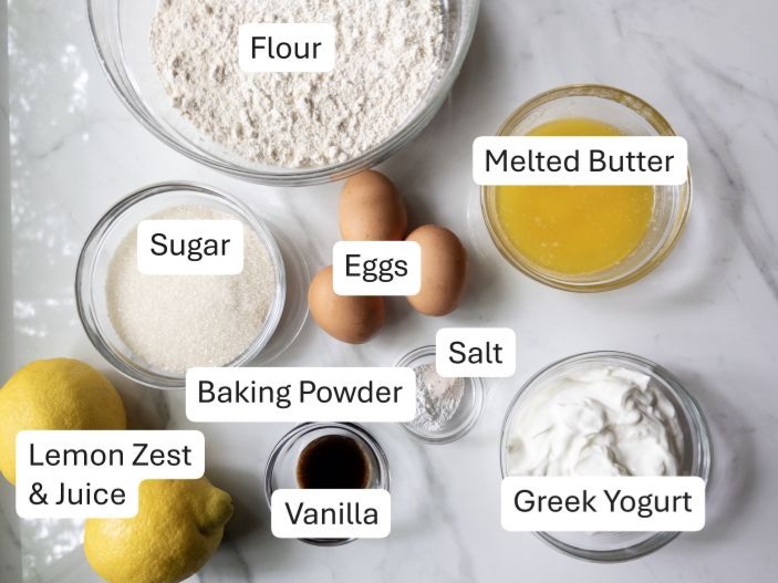 Lemon Loaf with Fresh Milled Flour Ingredients